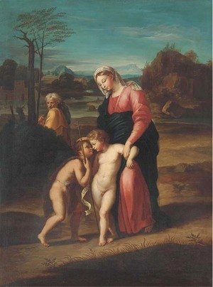 Raphael - The Holy Family in a landscape