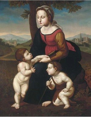 Raphael - The Madonna and Child with the Infant Saint John the Baptist