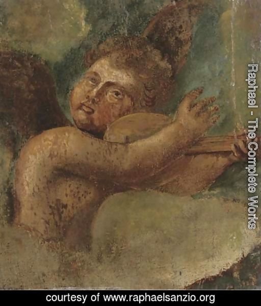Raphael - A winged cherub a fragment