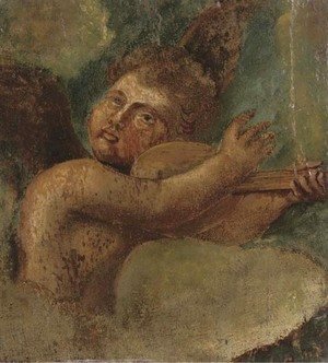 Raphael - A winged cherub a fragment