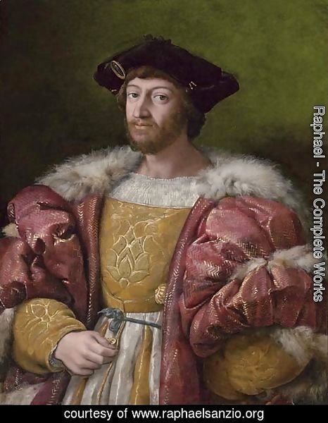 Portrait of Lorenzo de' Medici, Duke of Urbino (1492-1519), three-quarter-length, holding a gold box