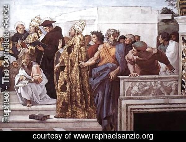 Raphael - La Disputa (detail) 7