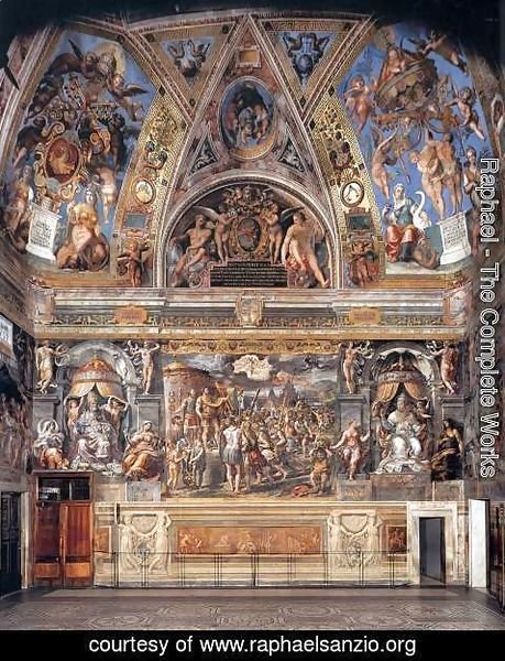 Raphael - View of the Sala di Constantino