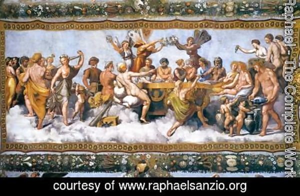 Raphael - Wedding Banquet of Cupid and Psyche 2