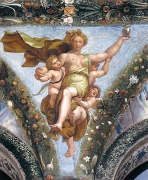 Raphael - Psyche Brings a Vessel up to Venus