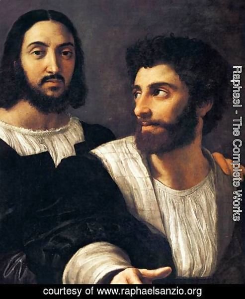Raphael - Double Portrait (detail)