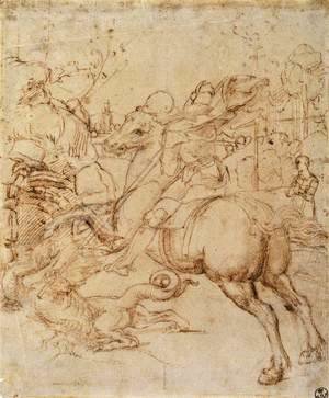Raphael - Cartoon for St George and the Dragon