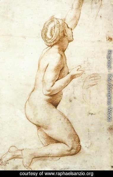 Raphael - Kneeling Nude Woman