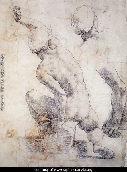 Study of a Seated Figure for a Resurrection