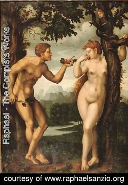 Raphael - The Temptation of Adam and Eve