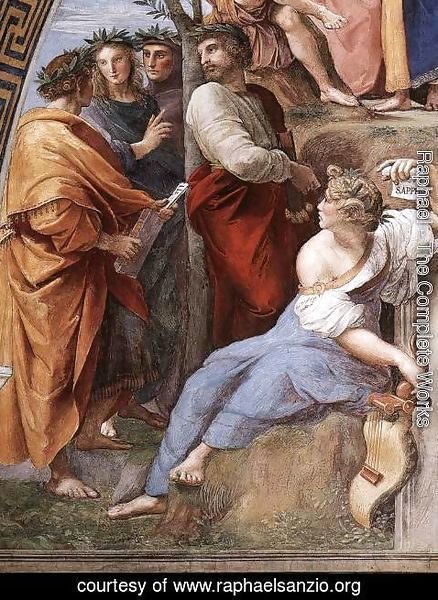 Raphael - The Parnassus, from the Stanza delle Segnatura (detail)