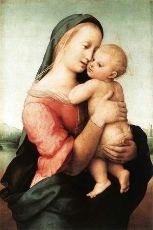 Raphael - Detail of the 'Tempi' Madonna