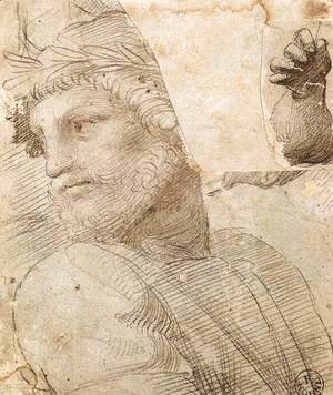 Raphael - Study For The Head Of A Poet