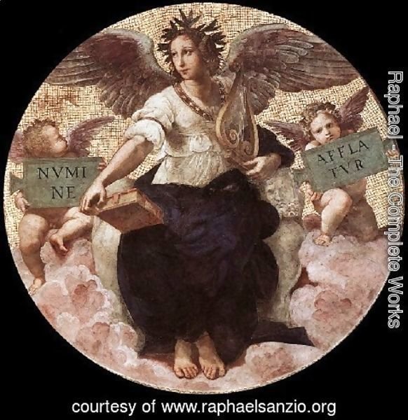 Raphael - The Stanza Della Segnatura Ceiling  Poetry