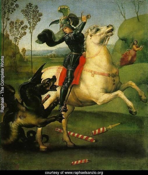 St George Fighting The Dragon