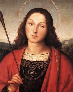 St. Sebastian (probably with Perugino) 1500-01